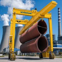 SEVENCRANE 40t Rubber Tyred Gantry Crane Tugas Berat Elektrik untuk Pelabuhan dan Area Kontainer
