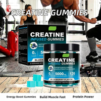 Gummies de créatine monohydrate OEM 5000 mg pour le soutien immunitaire et la croissance musculaire chez l'adulte - Fabrication sur mesure