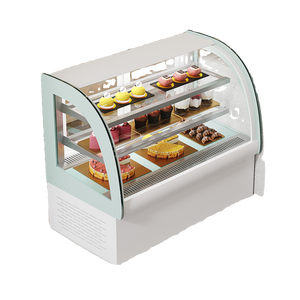 Tủ trưng bày bánh kem, trà sữa, sushi cỡ thương mại, làm mát bằng không khí, một ngăn, để bàn di động - Product Image 5