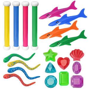 HongZheng - Nouveauté transfrontalière : Ensemble d'activités aquatiques estivales pour enfants, comprenant des ballons d'eau sous-marins en plastique et des anneaux <span class=keywords><strong>de</strong></span> plongée - Product Image 4