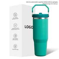 Tasses thermiques Cheetah 20oz 30oz en acier inoxydable mat, isolées sous vide, gobelet personnalisé, thermos de camping avec logo, tasse avec poignée