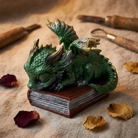 Figurines d'animaux de dessin animé en résine personnalisées, statue de dragon en polyrésine pour la décoration de la maison, cadeau pour enfants, jouet