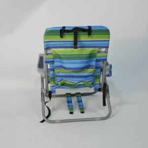 คุณภาพสูงผ้าน้ำหนักเบาเฟอร์นิเจอร์กลางแจ้งออกแบบโลโก้ที่ทันสมัยที่นั่งต่ำเก้าอี้ชายหาดกระเป๋าเป้สะพายหลังเฉพาะความต้องการ - Product Image 6