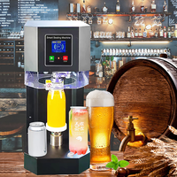 Machine de scellage semi-automatique pour canettes de bière en plastique et en aluminium pour l'emballage des boîtes à lunch