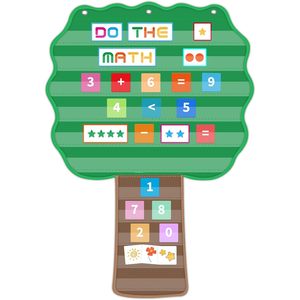 Tableau mural en forme d'arbre 42x28, aide pédagogique pour les mathématiques, outil d'apprentissage éducatif pour les enfants en classe - Product Image 1