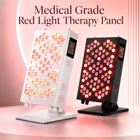 Panel Terapi Cahaya Merah Portabel untuk Pereda Nyeri Wajah dengan LED 660nm/850nm Desain Berdiri untuk Pusat Kecantikan Rumah
