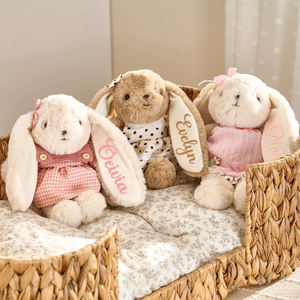 Uionen Lapin en peluche personnalisé avec nœud en fil, décoration de maison, cadeau de Pâques, d'anniversaire ou de baby shower pour enfants et filles - Product Image 4