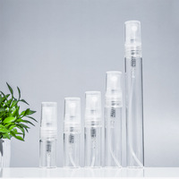 Flacon pulvérisateur de parfum en verre carré transparent de 2 ml, 3 ml, 5 ml, 10 ml, marque privée, pour décantation de Cologne