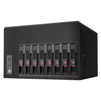BKHD NAS N5095 8-Bay赛扬N5095 4核心支持FreeNAS TrueNAS SATA 2.5 3.5英寸固态硬盘网络存储服务器