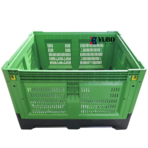 Nhiệm Vụ Nặng Nề Bền Hậu Cần Lưu Trữ Gấp Hộp Đóng Mở Container Với Nắp Nhựa Pallet Hộp - Product Image 4