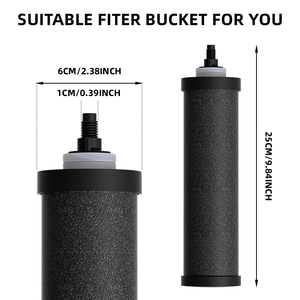 Zwarte Elementen BB9-2 Vervangingselementen Voor Berkey Zwaartekracht Waterfiltersystemen Imperial Light Crown Berkey Series (Pak Van 2) - Product Image 2