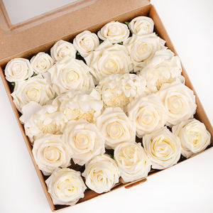 Vente en gros de 25 pièces de haute qualité bricolage mousse PE artificielle fleur de rose décoration florale de <span class=keywords><strong>gâteau</strong></span> de la Saint-Valentin fournitures de fête de <span class=keywords><strong>mariage</strong></span> décoration murale - Product Image 2