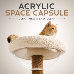 Arbre à chat professionnel OEM/ODM de grande taille, conception robuste et stable avec <span class=keywords><strong>peluche</strong></span> chaude pour l'hiver, service personnalisé disponible - Product Image 4