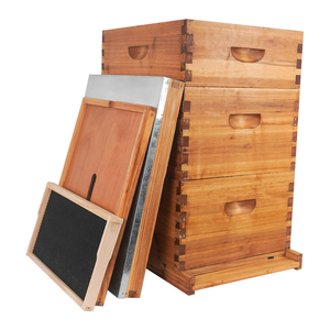 Nouvelles boîtes d'abeilles en bois de sapin de Chine à 10 cadres en cire non assemblées pour les fermes apicoles Langstroth Hive - Product Image 2