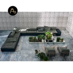 High-end custom couch living room sofa fabric home furniture sofa set living room modern luxury Italian designer L shape sofa
