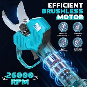 Sécateur électrique sans fil 20V professionnel, batterie lithium, <span class=keywords><strong>pour</strong></span> arbres de jardin, lames en acier SK5, avec poignée en caoutchouc TPR - Product Image 2