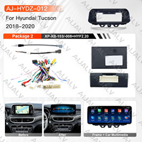 Aijia Promotion Exceptionnelle pour HYUNDAI Tucson 2018-2020 – Kit Complet d'Installation Facile pour Autoradio Android 12,3 pouces Noir Mat (LHD) avec Câblage et Canbus