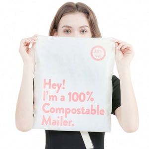 XC-BIO <b>Compostable</b> Eco-Friendly Biodegradable Mailer <b>Bags</b> Printed Customized Size Packaging - Product Image 2