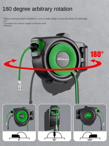 LEE-DING Carrete Retráctil Universal para <span class=keywords><strong>Manguera</strong></span> de Gas/Aire/Agua/Eléctrica, con Extensión y Contracción Automática, Herramientas para Neumáticos - Product Image 5