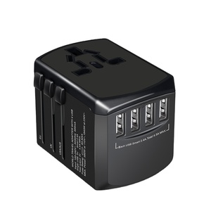 Wontravel 4 USB Fast Adapter Travel Adapter Electrical Plug <strong>Socket</strong> 100-240V Universal <strong>Adaptor</strong> - Product Image 1