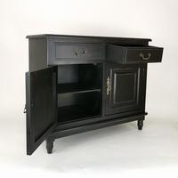 Console de chambre à coucher sur mesure en bois massif, 2 tiroirs, 2 portes, meuble d'appoint gain de place, armoire moderne, petite console