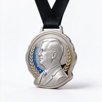 Médailles personnalisées avec logo, médailles de trophée gravées à la presse pour les compétitions et événements sportifs