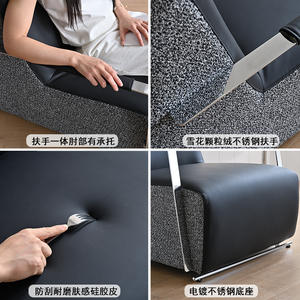 Fauteuil lounge de style italien de luxe, fauteuil simple, structure ergonomique, design en acier inoxydable, pour salon, villa - Product Image 4