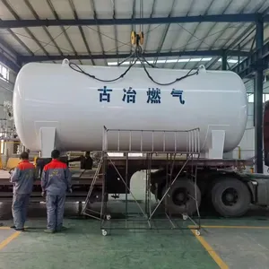 Precio de fábrica tanque de almacenamiento grande vacío cilindro de gas glp estación de gas LNG