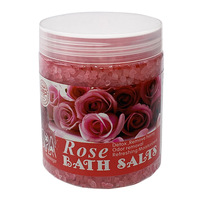 Granulés de bain parfumés au sel de cristal de rose, exfoliant éclaircissant, sel de mer pour bain de pieds 350g, best-seller