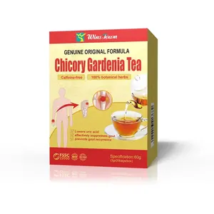 Té desintoxicante Wansongtang Chicory Gardenia Tea Green Teabag Etiqueta privada 100% Té orgánico para perder peso Delgado