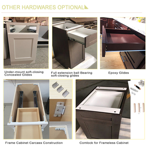 Hiện đại màu xám bóng Shaker thiết kế tủ bếp biểu tượng tùy chỉnh RTA Cucina completa đồ nội thất Trung Quốc cho căn hộ bao gồm bản lề - Product Image 4