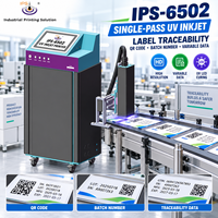 Mesin Cetak Inkjet UV Single-Pass IPS-6502 Warna CYMK untuk Label, Kode QR, Nomor Batch, dan Data Pelacakan