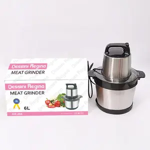 Moedor elétrico de carne, moedor elétrico de carne com 2 velocidades em aço inoxidável, máquina de mineração automática, processador de alimentos silencioso/