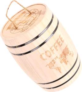 Barile di legno scrivania Organizer botte per il caffè chicco di legno barile di caffè per la casa - Product Image 1