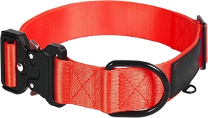 Custom Wholesale Adjustable Luxury Heavy Duty 4cm Nylon <strong>Tactical</strong> <strong>Dog</strong> <strong>Collar</strong> Quick Release with Metal Buckle - Product Image 6