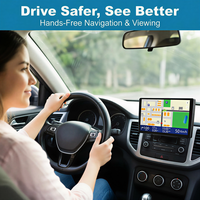 Support CD pour écran CarPlay avec boule de 17 mm pour téléphone portable, moniteur de voiture 4-11 pouces, support tablette Android Auto
