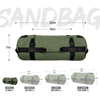 Sacs de sable d'entraînement robustes personnalisables avec logo pour exercices de fitness en extérieur, avec poids réglables, vente en gros