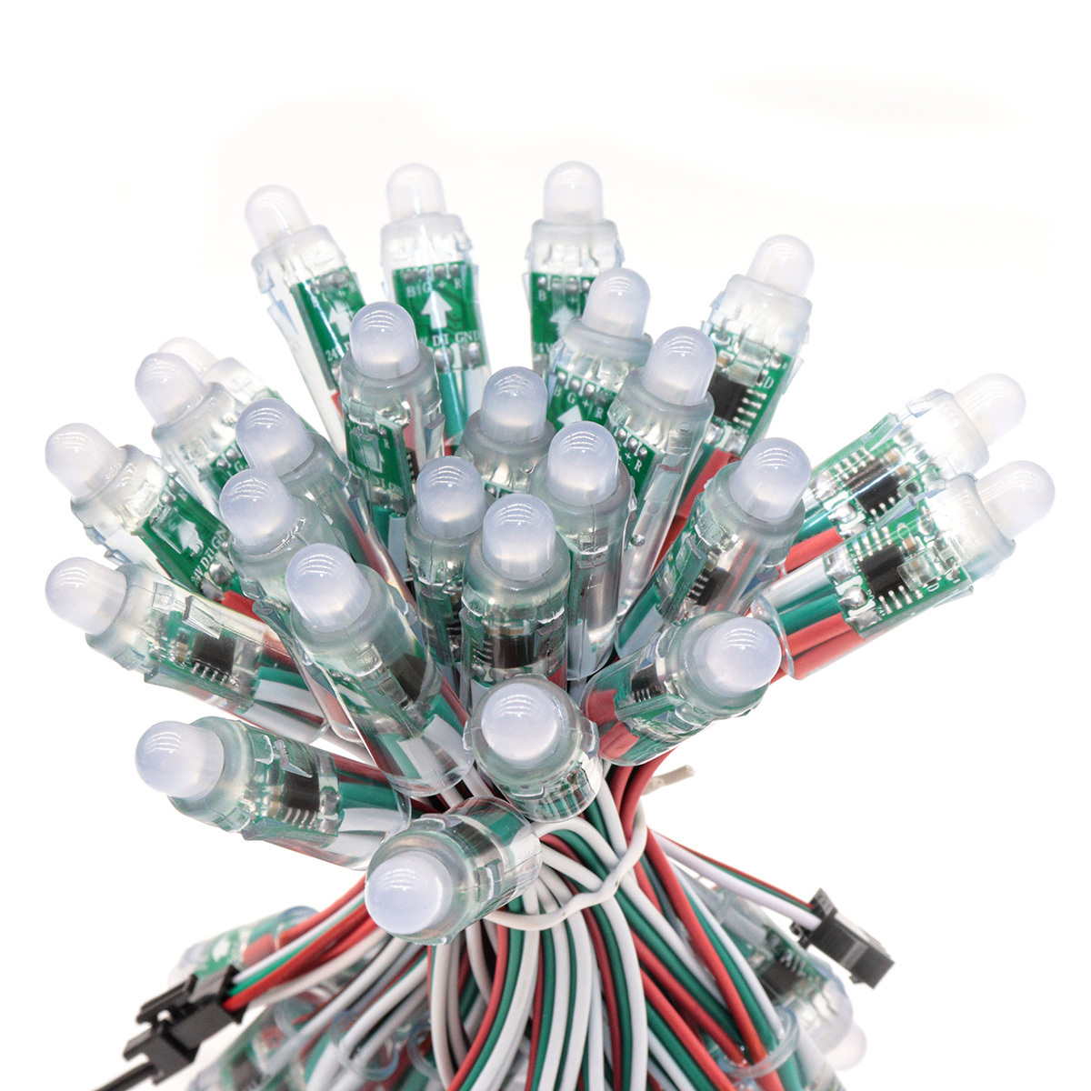 WS2811 24V Digital RGB 3000-6000K Bullet LED Pixels Module IP65 Addressable Dimmable 2-Year Warranty LED Pixel Light