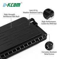 Boîtier de raccordement horizontal en ligne pour fibres optiques 6/12 cœurs, étanche IP68, pour câble de branchement, prix usine