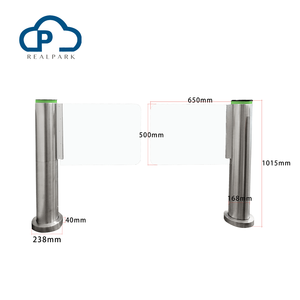 Sistem kontrol akses RFID dengan mekanisme penghalang ayunan baja tahan karat SUS304 untuk gerbang putar yang aman. - Product Image 2
