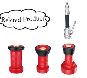 <span class=keywords><strong>Lexan</strong></span> en <span class=keywords><strong>plastique</strong></span> de haute qualité 11/2 \ "2 \" 13/4 \ "buse de tuyau d'incendie Chrome rouge ventes élevées équipement chaud lutte contre l'incendie utilisé incendie - Product Image 5