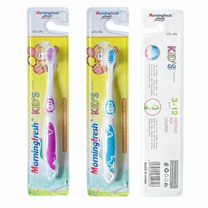 Vente directe en usine morningfresh nouvelle brosse à dents pour enfants brosse à dents de nettoyage à poils doux en forme de chiot mignon