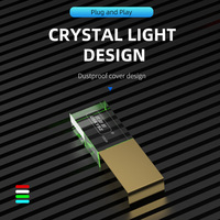 Memoria USB Personalizada de Cristal de 4 GB, 8 GB, 16 GB, con Grabado de Logotipo, Memoria USB de Cristal, Pendrive