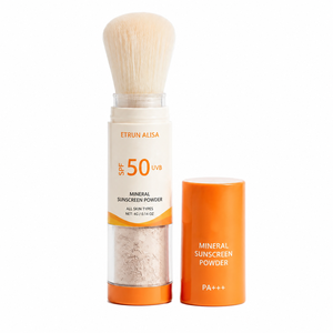 Polvo Protector Solar de Marca Privada ETRUN con Amplio Espectro <span class=keywords><strong>SPF</strong></span> <span class=keywords><strong>50</strong></span>, Polvo Protector Solar Facial, Polvo <span class=keywords><strong>Mineral</strong></span>, Brocha para Protector Solar - Product Image 1
