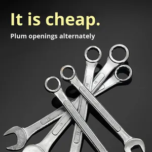 ชุดประแจปลายเปิดดอกบ๊วยเครื่องมือเมตริกอเนกประสงค์ใช้แก๊สไฟฟ้าประแจใช้ได้สองแบบ - Product Image 4