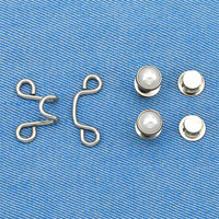 DWDP YN Accessoires vestimentaires : Ajusteur de bouton sans couture pour pantalons, jeans, jupes, manches – Ensemble de boutons-pression métalliques à quatre pans pour la taille