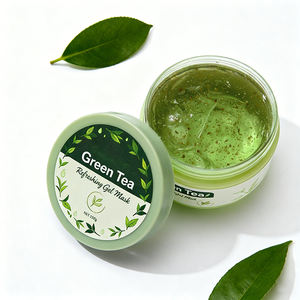 Produsen perawatan kulit masker hijau kustom Masker tanah liat teh hijau pembersihan mendalam masker wajah alami tanah liat asli - Product Image 3