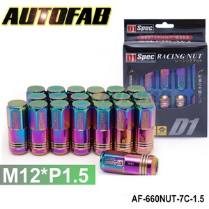 AUTOFAB--D1 especificaciones NEO CHROME JDM rueda tuercas M12 X 1,5 MM para TOYOTA HONDA FORD AF-660NUT-7C-1.5 - Product Image 2
