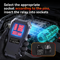 Testeur de relais automobile 12V 24V 4 broches 5 broches, testeur de relais numérique, outil de diagnostic de relais + testeur de batterie