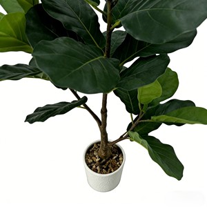 <b>Artificial</b> <b>Tree</b> Green Potted with Piano Leaf Banyan Ornaments for Living Room Floor Simulation - Product Image 5